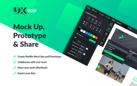 Business Mockups: UX App - Mocku Up, Prototype & Share